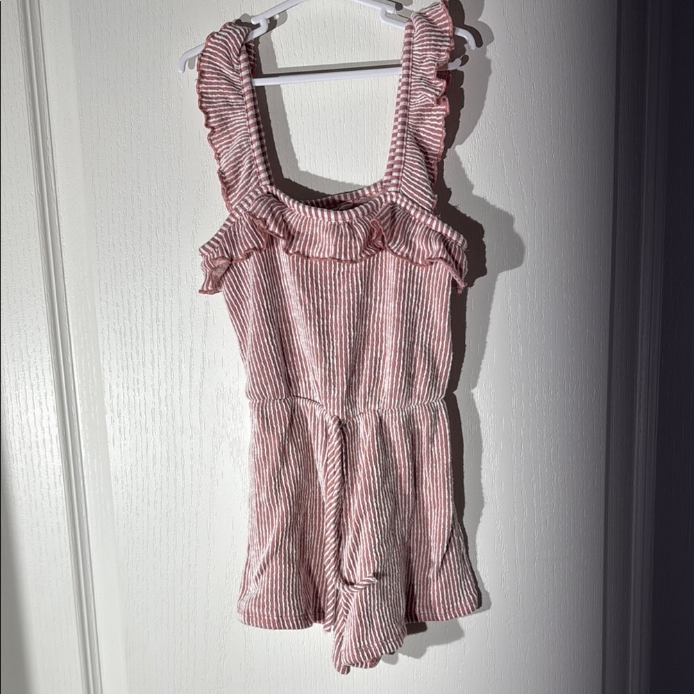 Striped Ruffle Romper